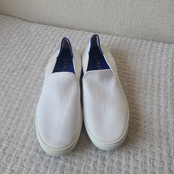 Rothy's The Original Slip On Sneakers Casual White Women's Size 7.5 - Picture 2 of 14